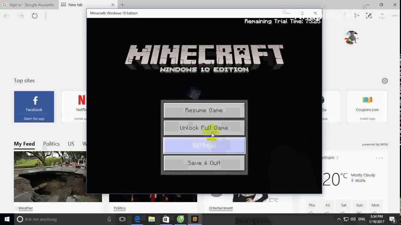 how to update minecraft windows 10